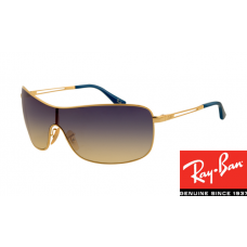 Fake Ray-Ban RB3466 Sunglasses Arista Frame Blue Gradient Gray Lens