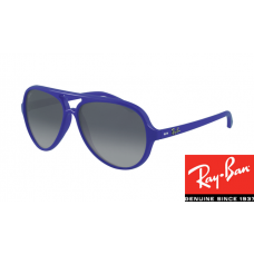 Replica Ray-Bans RB4125 Cats Blue Frame Gray Gradient Lens Sale