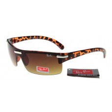 Replica Ray-Ban RB1065 sunglasses leopard frame gradient brown lens