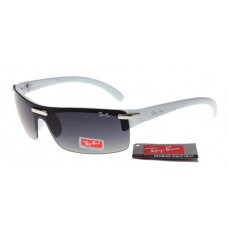 Fake Ray-Ban RB1065 sunglasses white frame gradient gray lens 
