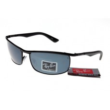 Replica Ray Ban RB3459 sunglasses black frame gray lens