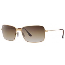 Replica Ray Ban RB3514 sand demi glos golden frame brown gradient lens