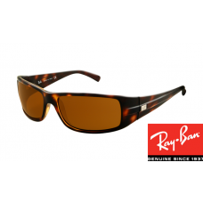 Replica Ray-Ban RB4057 Sunglasses Tortoise Frame Brown Lens 