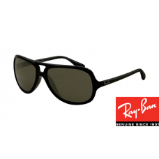 Wholesale Fake Ray-Ban RB4162 Sunglasses Black Frame Green Lens