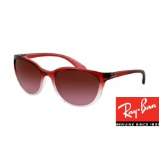 Wholesale Fake Ray-Bans RB4167 Cats Red Frame Red Gradient Lens