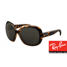 Replica Ray-Ban RB4098 Jackie Ohh II Sunglasses Tortoise Frame Black Lens
