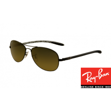 Replica Ray-Ban RB8301 Tech Sunglasses Black Frame Green Lens